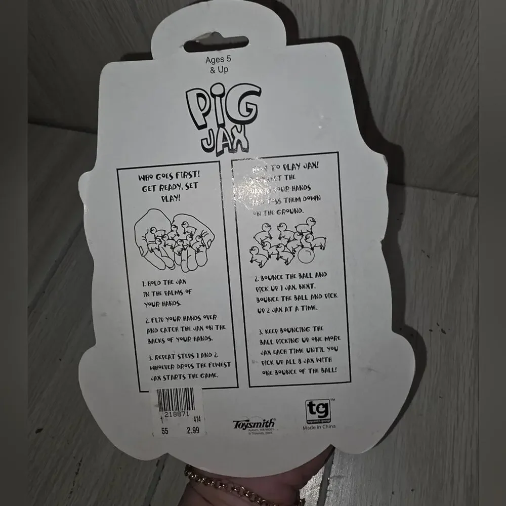 Vtg 2004 Pig Jax Game New In Box Pink Little Piggies Hours Of Fun Kids Toys